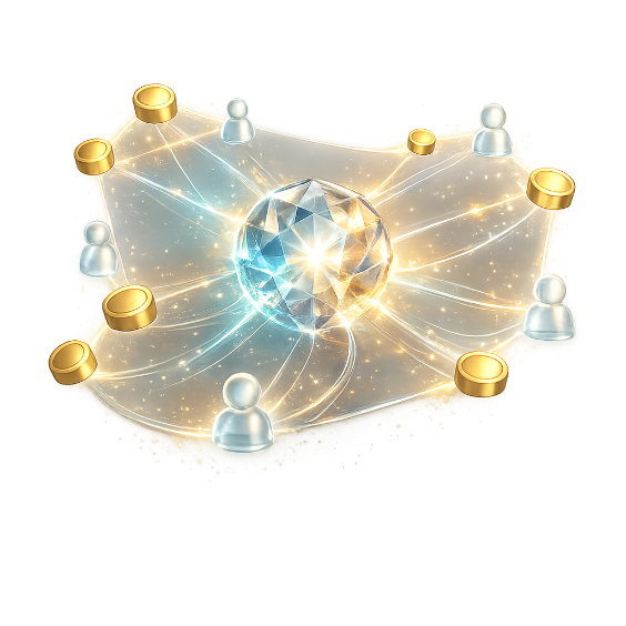 Glowing business core